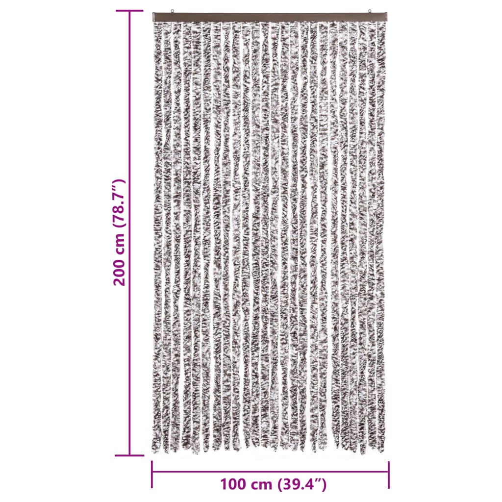 Σήτα Εντόμων Καφέ / Μπεζ 100 x 200 εκ. από Σενίλ