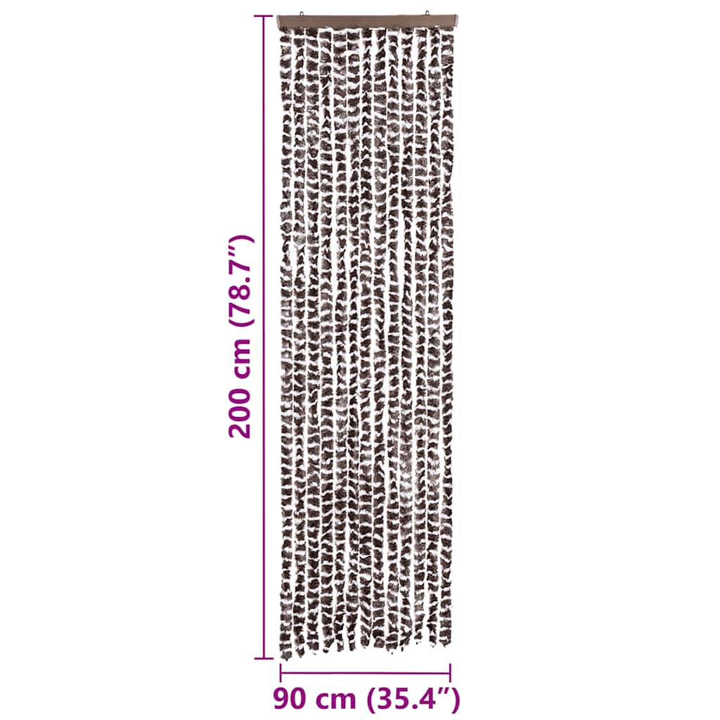 Σήτα Εντόμων Μπεζ/ Καφέ 56x200 εκ. από Σενίλ - Pakobazaar