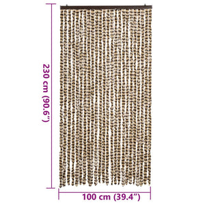 Σήτα Εντόμων Μπεζ/ Καφέ 100x230 εκ. από Σενίλ