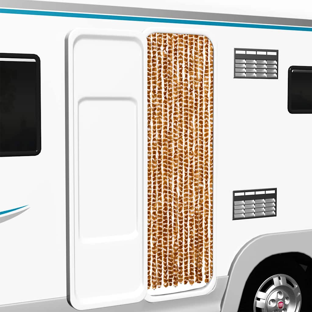 Σήτα Εντόμων Ώχρα και Λευκό 56 x 200 εκ. από Σενίλ