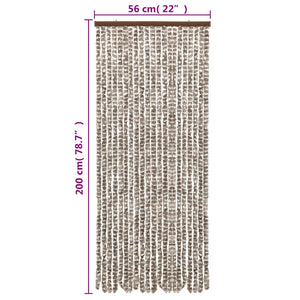 Σήτα Εντόμων Taupe / Λευκό 56 x 200 εκ. από Σενίλ