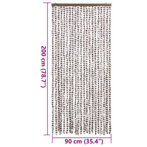 Σήτα Εντόμων Taupe / Λευκό 90 x 200 εκ. από Σενίλ