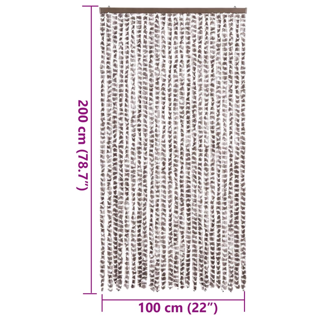 Σήτα Εντόμων Taupe / Λευκό 100 x 200 εκ. από Σενίλ