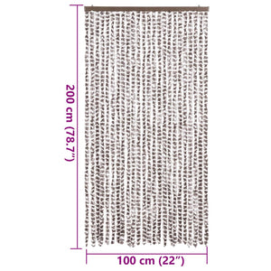 Σήτα Εντόμων Taupe / Λευκό 100 x 200 εκ. από Σενίλ