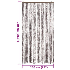 Σήτα Εντόμων Taupe / Λευκό 100 x 230 εκ. από Σενίλ