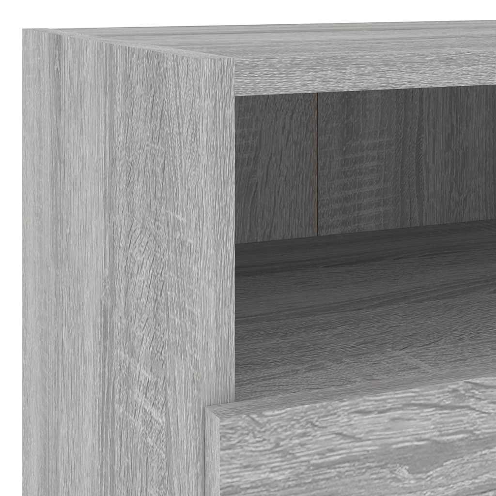 Έπιπλα Τηλεόρασης Τοίχου 5 τεμ. Γκρι Sonoma από Επεξ. Ξύλο - Pakobazaar