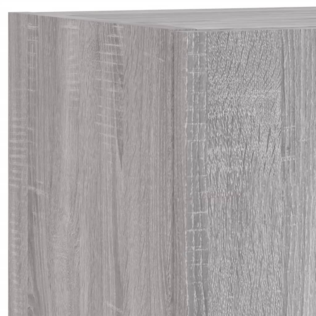 Έπιπλα Τοίχου Τηλεόρασης 4 τεμ. LED Γκρι Sonoma από Επεξ. Ξύλο - Pakobazaar