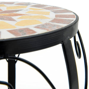 Ανθοστήλες 3 τεμ. Τερακότα /Λευκά Κεραμικά