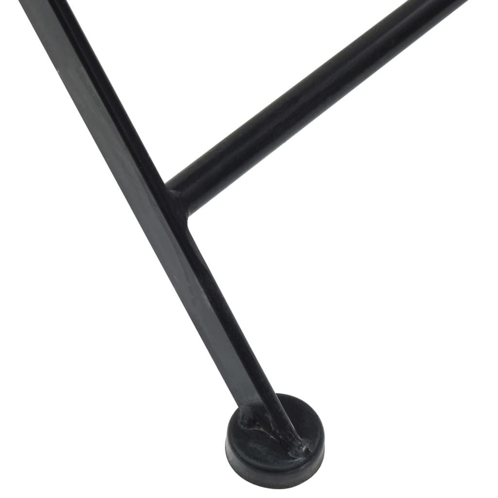 Καρέκλες Bistro Πτυσσόμενες 2 τεμ. Τερακότα/Λευκές Κεραμικές