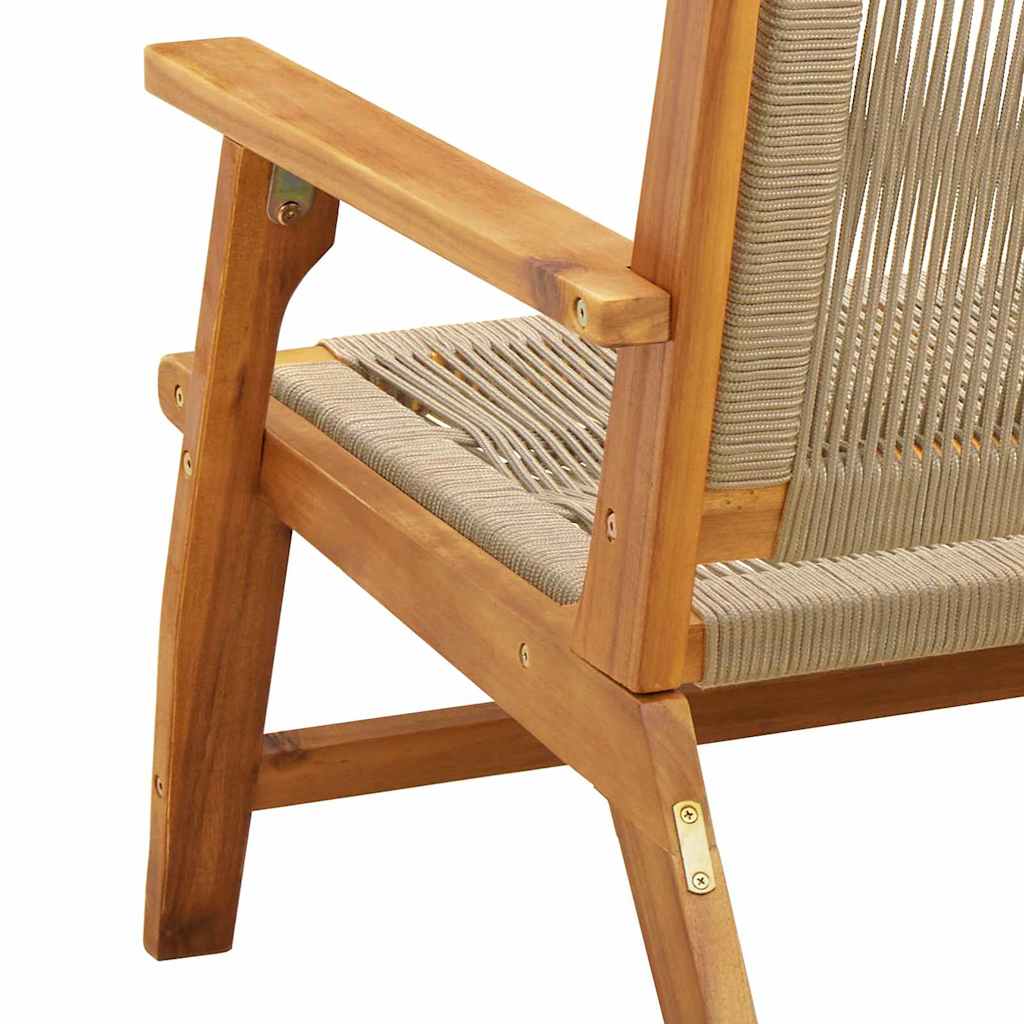 Εξωτερικά Έπιπλα Μπεζ 122 x 78 x 73 εκ. Στερεό Ξύλο Ακακίας