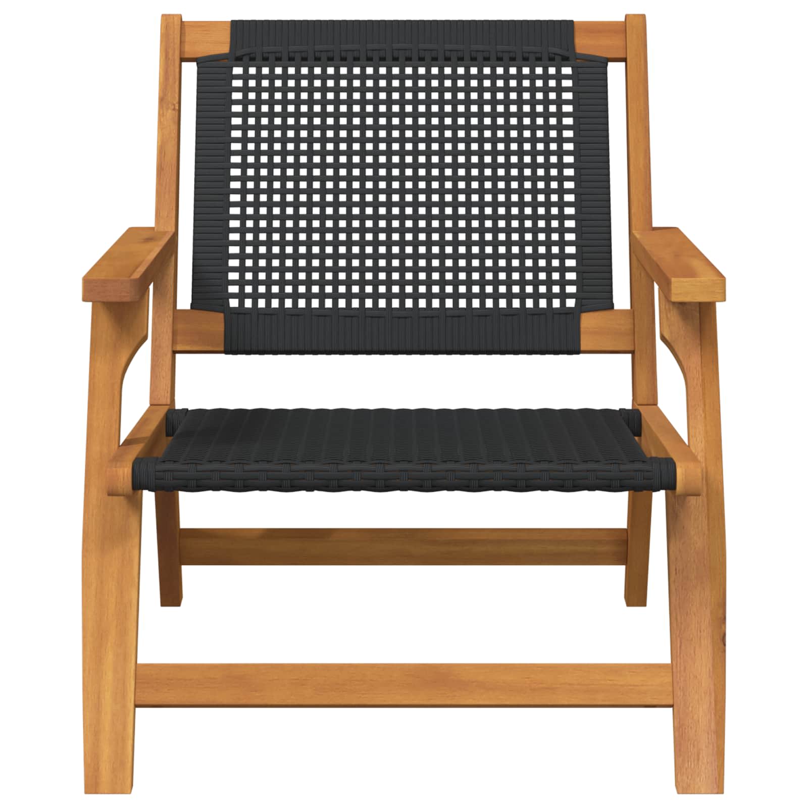 Εξωτερικά Έπιπλα 2 pcs Μαύρο 67 x 78 x 73 εκ. - Pakobazaar