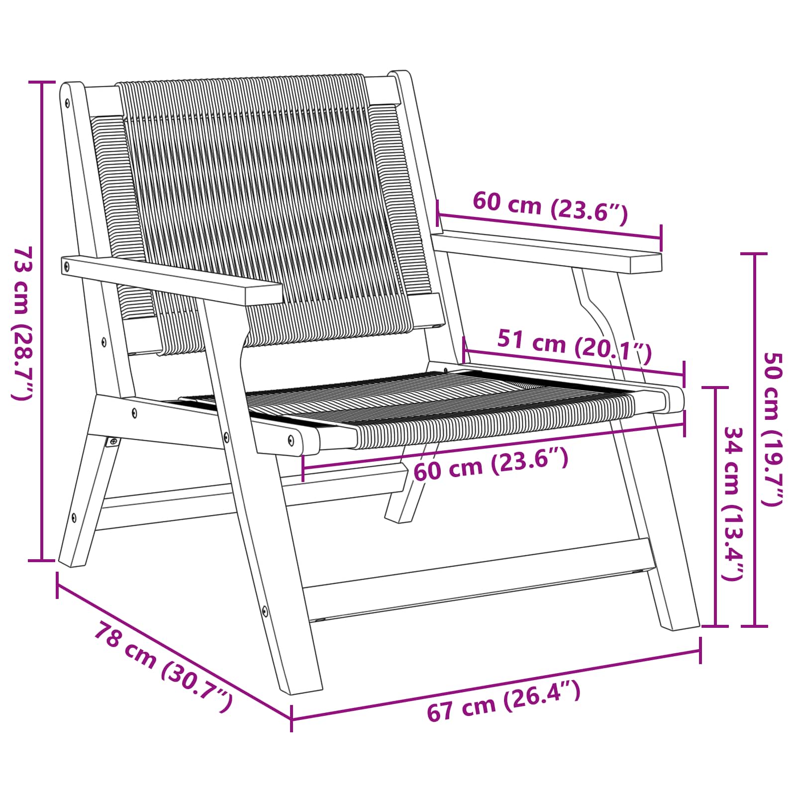 Εξωτερικά Έπιπλα 2 pcs Γκρι 67 x 78 x 73 εκ.