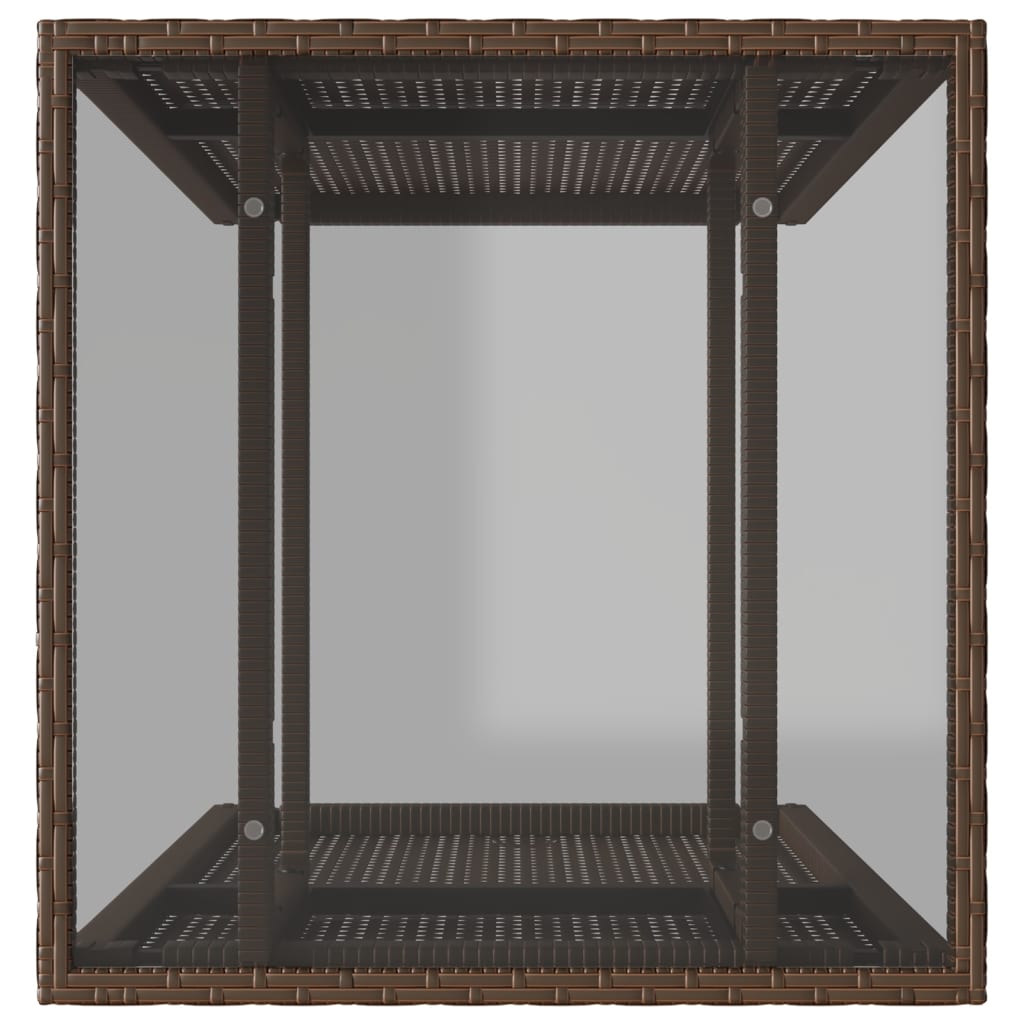 Σετ Επίπλων Bistro 3 τεμ. Καφέ Συνθετικό Ρατάν με Μαξιλάρια