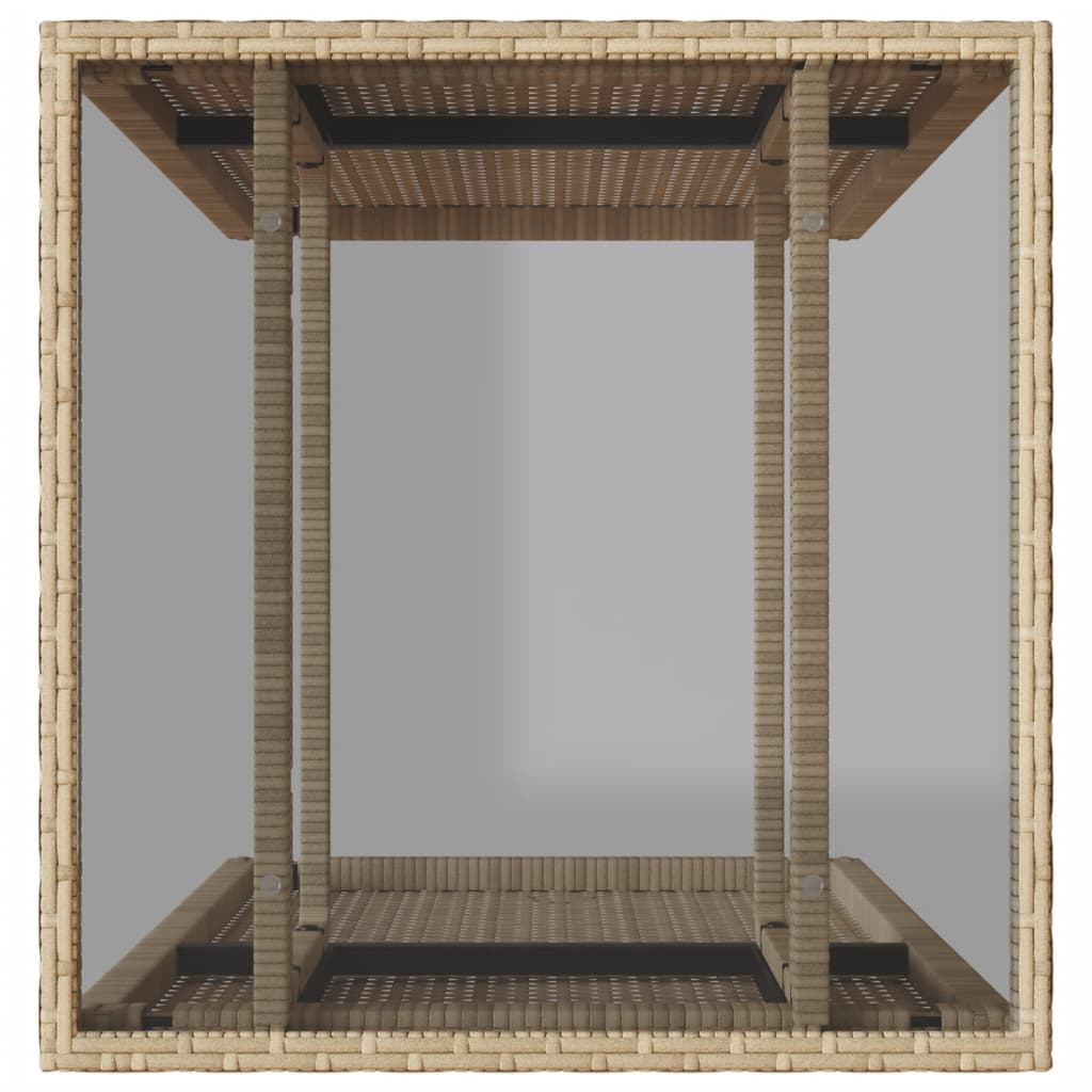 Σετ Επίπλων Bistro 3 τεμ. Μπεζ Συνθετικό Ρατάν με Μαξιλάρια