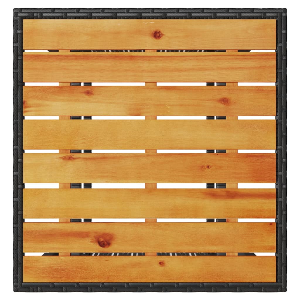 Σετ Επίπλων Bistro 3 τεμ. Μαύρο Συνθετ. Ρατάν με Μαξιλάρια