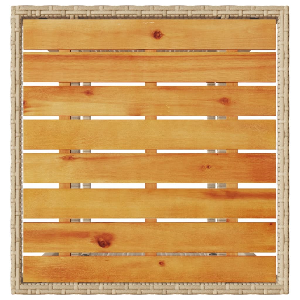 Σετ Επίπλων Bistro 3 τεμ. Μπεζ Συνθετικό Ρατάν με Μαξιλάρια