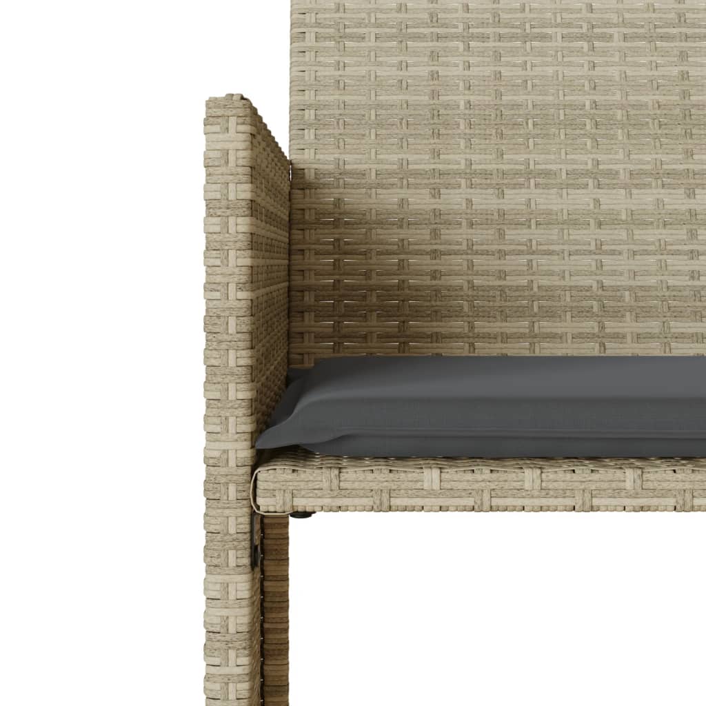 Καναπές Κήπου Διθέσιος με Τραπέζι+Σκαμπό Αν. Γκρι Συνθ. Ρατάν