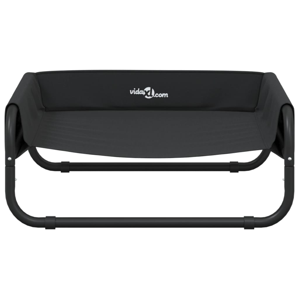 Κρεβάτι Σκύλου Υπερυψωμένο Ανθρακί από Ύφασμα Oxford και Ατσάλι - PAKOBAZAAR