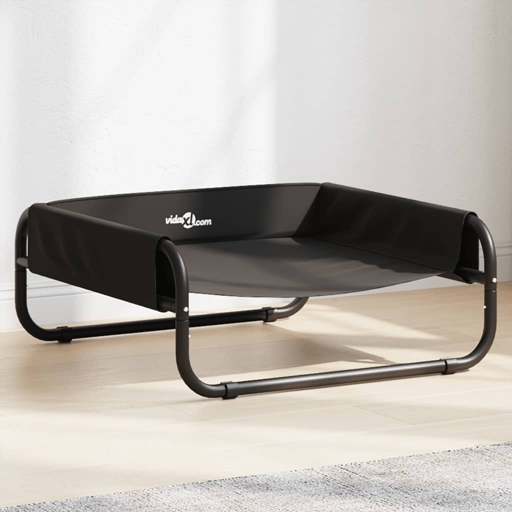 Κρεβάτι Σκύλου Υπερυψωμένο Ανθρακί από Ύφασμα Oxford και Ατσάλι - PAKOBAZAAR