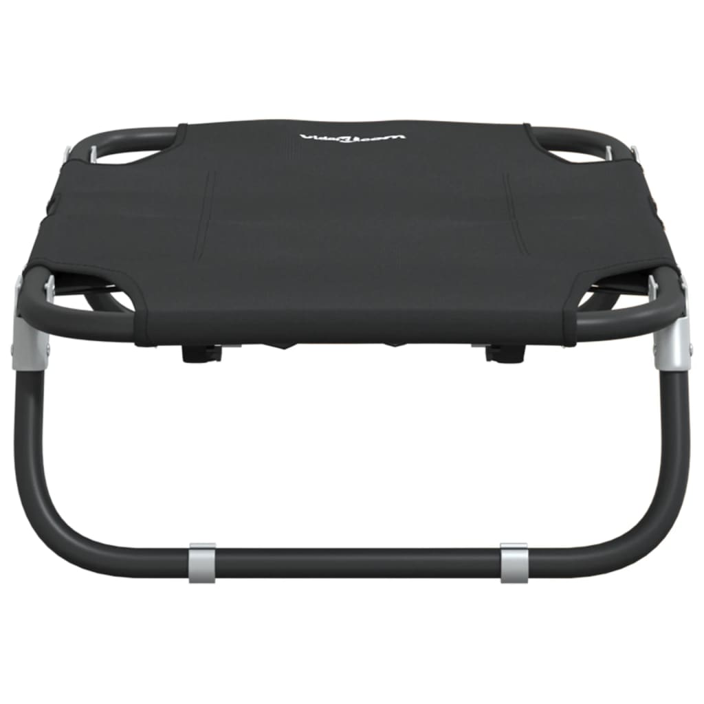 Κρεβάτι Σκύλου Πτυσσόμενο Ανθρακί Ύφασμα Oxford και Ατσάλι - PAKOBAZAAR