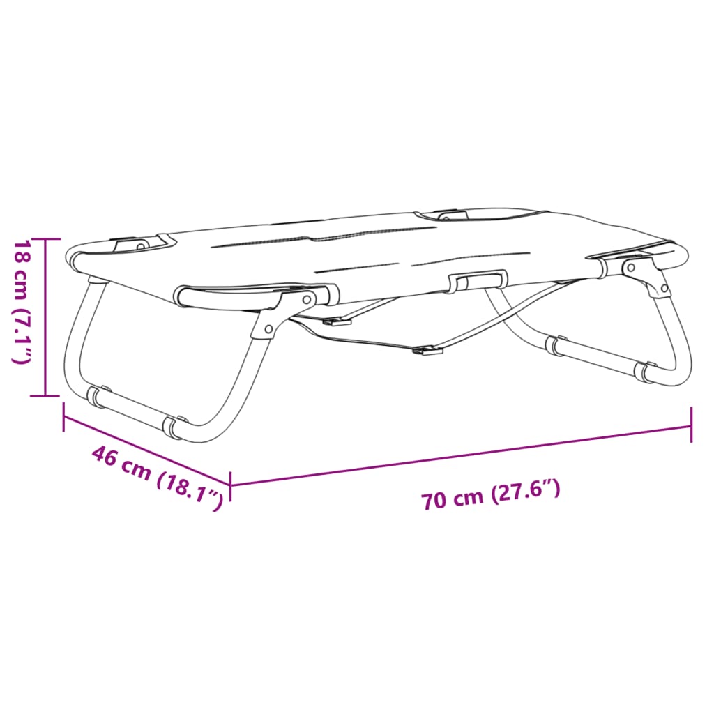 Κρεβάτι Σκύλου Πτυσσόμενο Ανθρακί Ύφασμα Oxford και Ατσάλι - PAKOBAZAAR