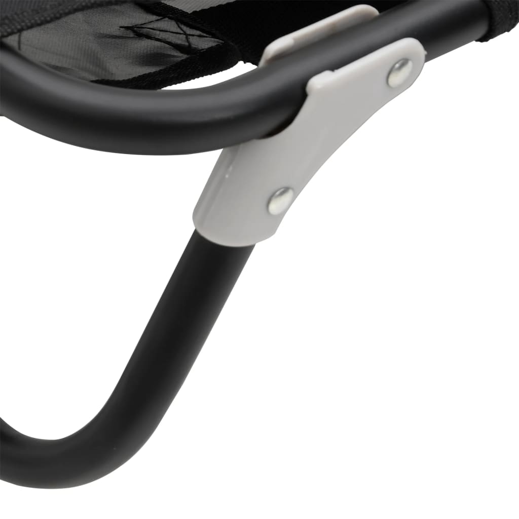 Κρεβάτι Σκύλου Πτυσσόμενο Ανθρακί Ύφασμα Oxford και Ατσάλι - PAKOBAZAAR