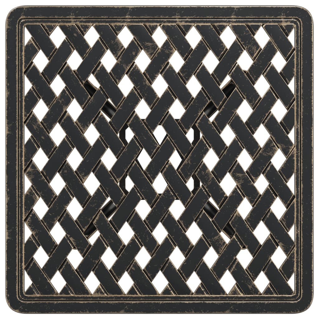 Τραπέζι Κήπου Μπρονζέ 53 x 53 x 53 εκ. από Χυτό Αλουμίνιο