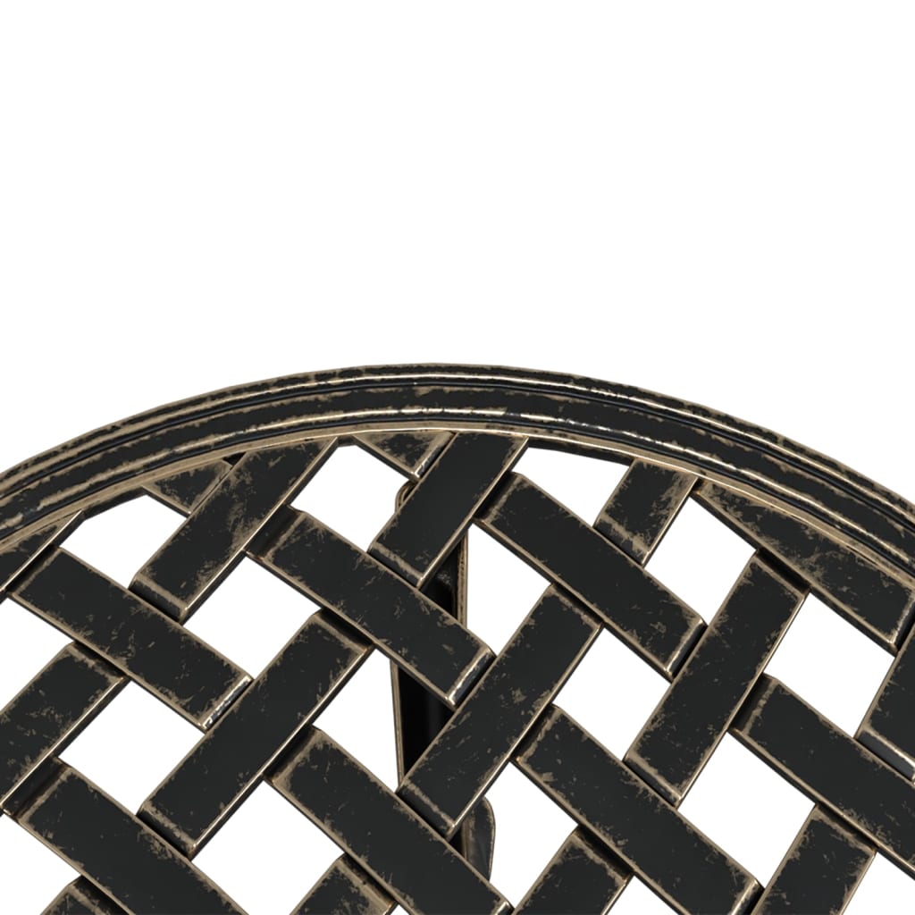 Τραπέζι Κήπου Μπρονζέ Ø48x53 εκ. από Χυτό Αλουμίνιο