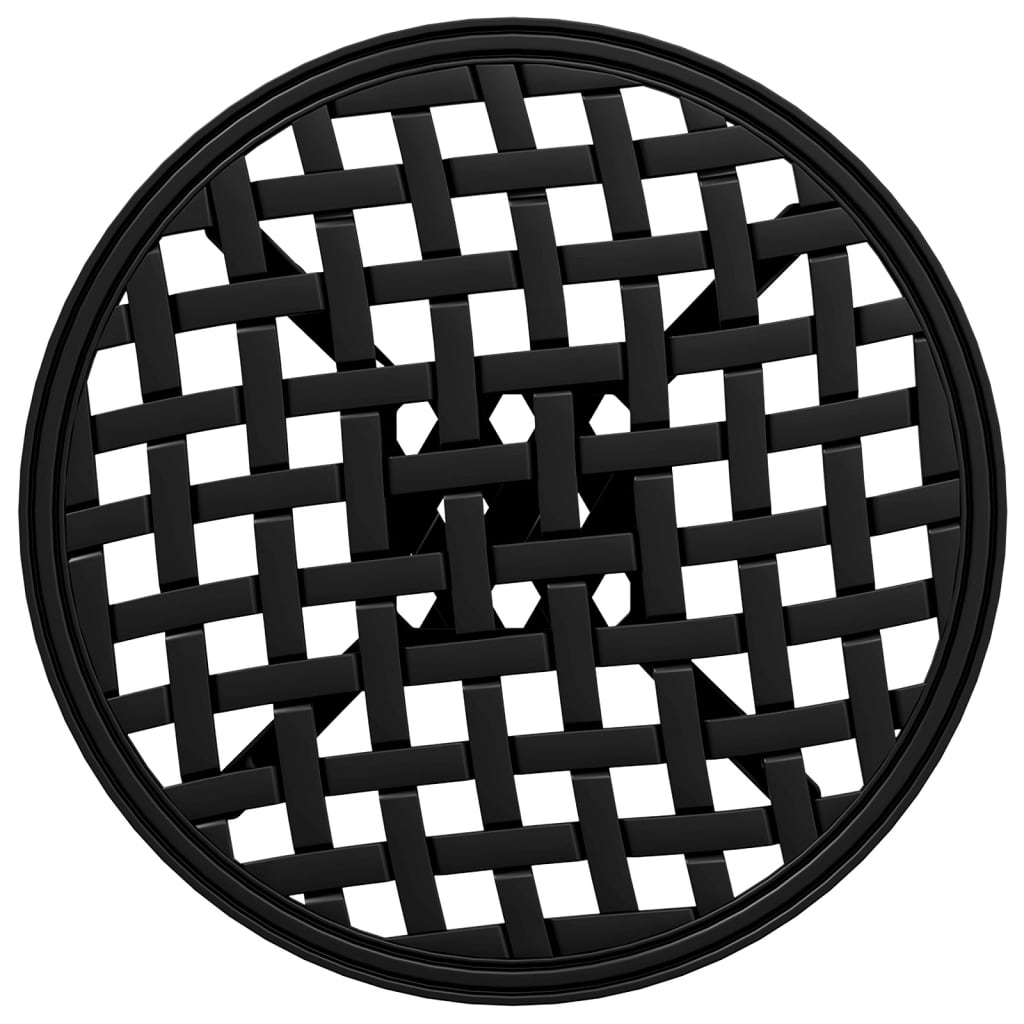 Τραπέζι Κήπου Μαύρο Ø48x53 εκ. από Χυτό Αλουμίνιο