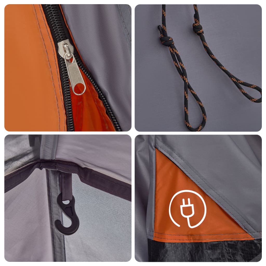 Σκηνή Κάμπινγκ με Θόλο 3 Ατ. Ταχείας Απελευθέρωσης Γκρι/Πράσινο