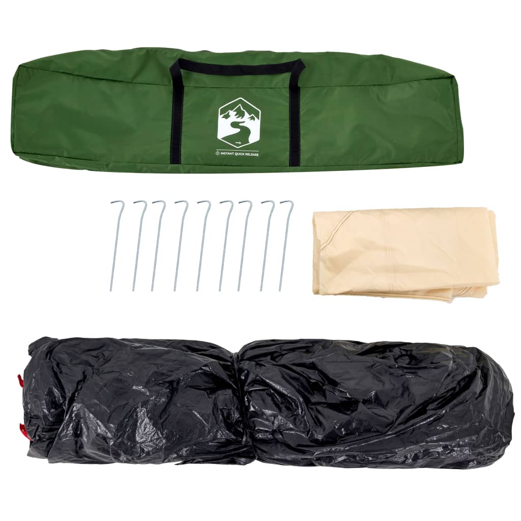 Σκηνή Κάμπινγκ με Θόλο 4 Ατόμων Ταχείας Απελευθέρωσης Πράσινη