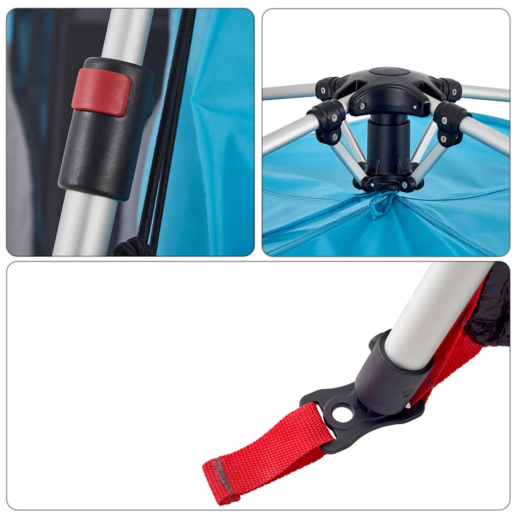 Σκηνή Οικογενειακή με Θόλο 5 Ατόμων Ταχείας Απελευθέρωσης Μπλε