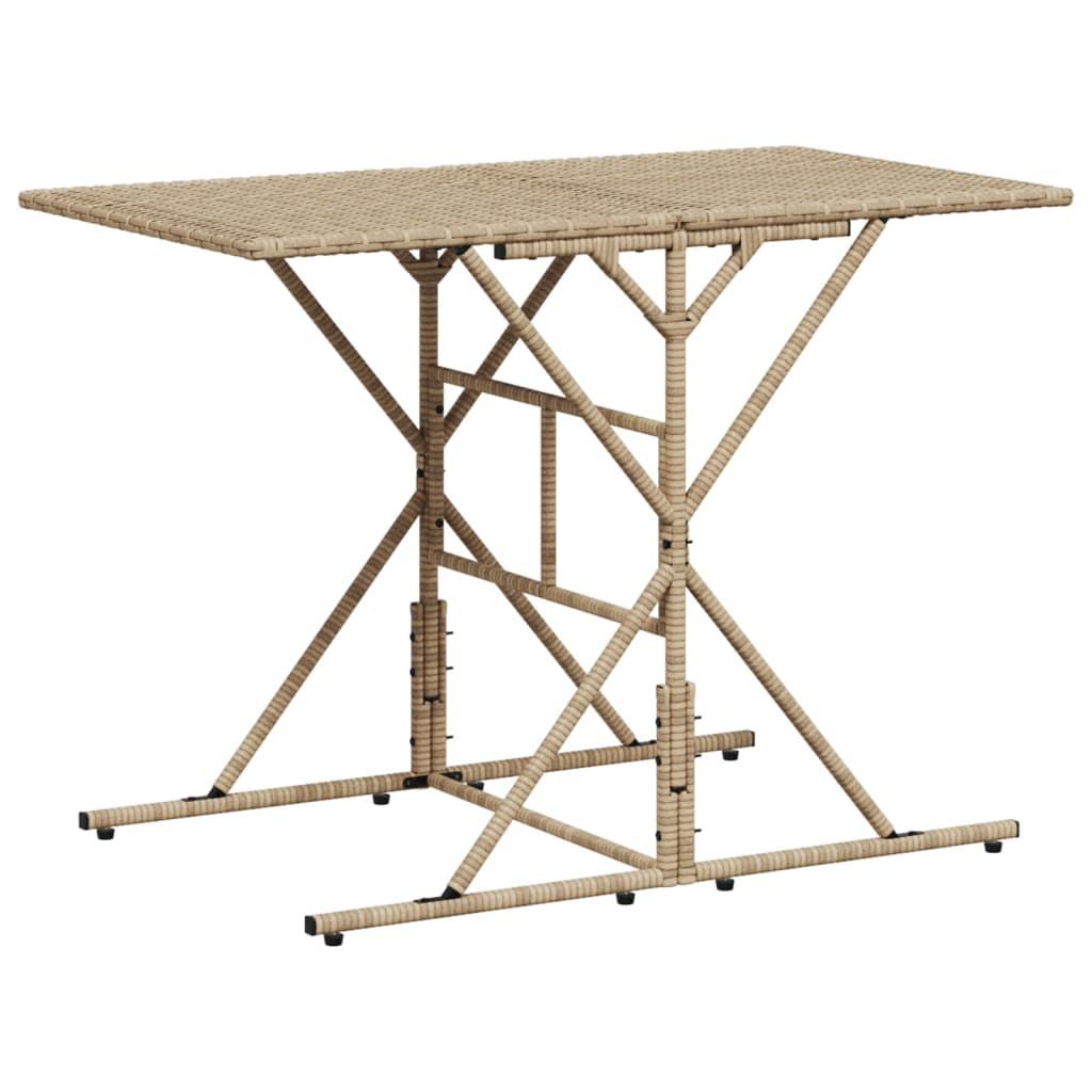 Σετ Τραπεζαρίας Κήπου 7 τεμ. Μπεζ Συνθετικό Ρατάν με Μαξιλάρια