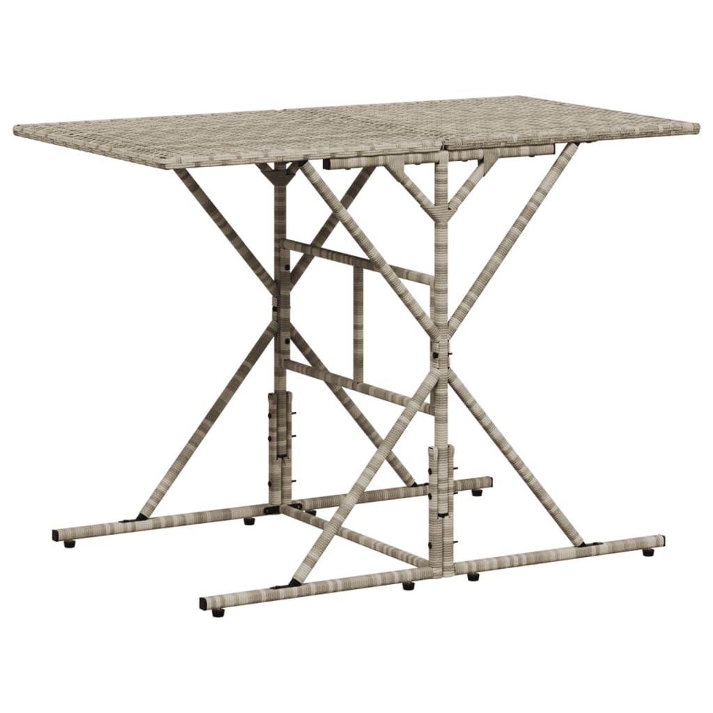 Σετ Τραπεζαρίας Κήπου 7 τεμ. Αν. Γκρι Συνθ. Ρατάν με Μαξιλάρια