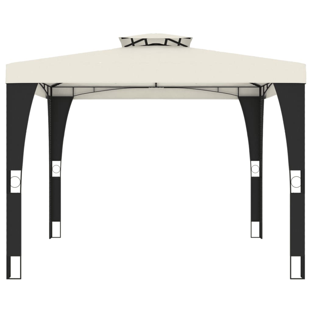 Κιόσκι με Διπλή Οροφή Κρεμ 2,98x2,98 μ. Ατσάλινο