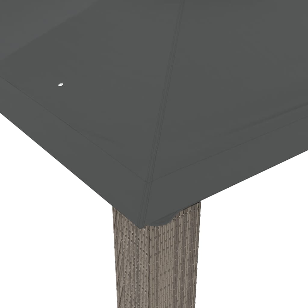 Κιόσκι με Διπλή Οροφή Ανθρακί 3,94x2,96 μ. Ατσάλινο