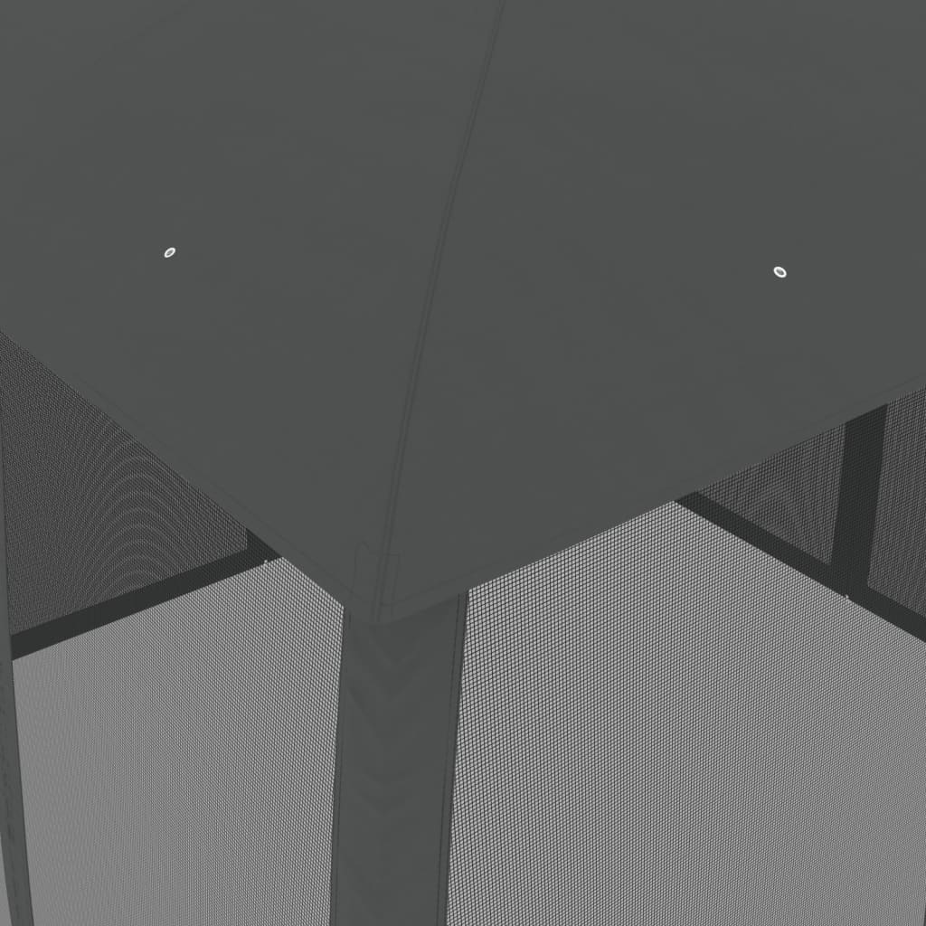 Κιόσκι με Διπλούς Τοίχους/Δίχτυ Ανθρακί 2,93x2,93 μ. από Ατσάλι - Pakobazaar