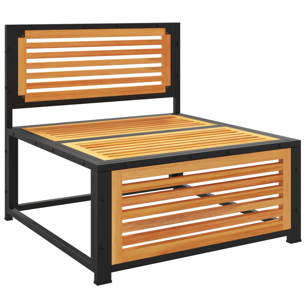 Καναπές Κήπου Χωρίς Μπράτσα Μασίφ Ακακία με Μαξιλάρια - Pakobazaar