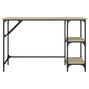 Γραφείο Sonoma Δρυς 120x50x75 εκ. Μέταλλο & Επεξεργασμένο Ξύλο