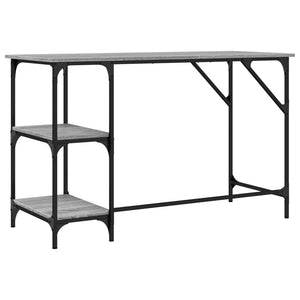 Γραφείο Γκρι Sonoma 120x50x75 εκ. Μέταλλο & Επεξεργασμένο Ξύλο - Pakobazaar