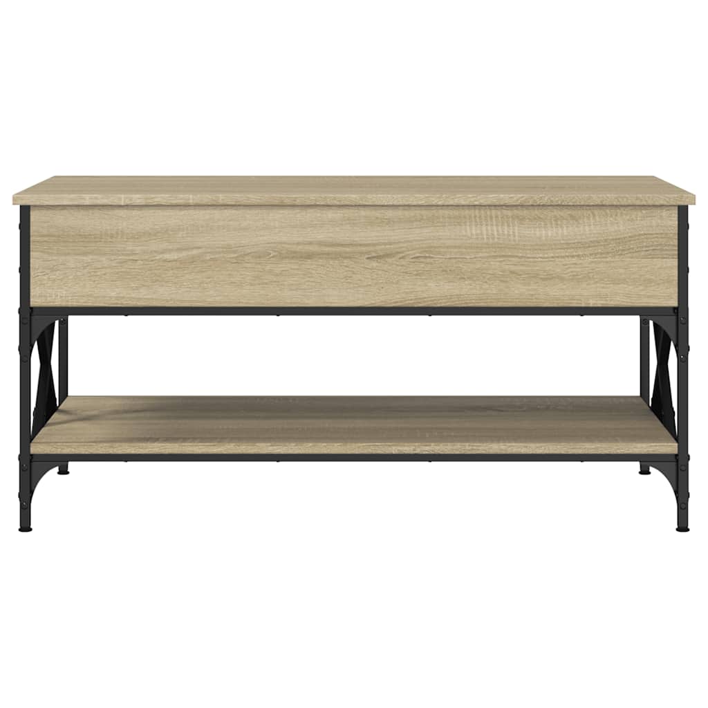 Τραπεζάκι Σαλονιού Sonoma Δρυς 100x50x50 εκ. Επεξεργασμένο Ξύλο - Pakobazaar