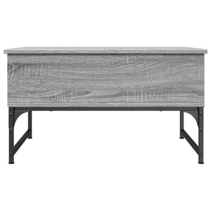 Τραπεζάκι Σαλονιού Γκρι Sonoma 70x50x40 εκ. Επεξ. Ξύλο/Μέταλλο