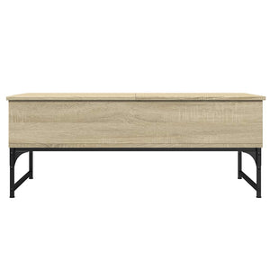 Τραπεζάκι Σαλονιού Sonoma Δρυς 100x50x40 εκ. Επ. Ξύλο & Μέταλλο