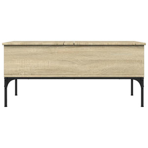 Τραπεζάκι Σαλονιού Sonoma Δρυς 100x50x45εκ Επεξ. Ξύλο + Μέταλλο
