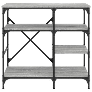 Ραφιέρα Κουζίνας Γκρι Sonoma 90x40x84 εκ. Επεξ. Ξύλο/Μέταλλο