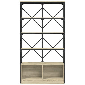 Βιβλιοθήκη Sonoma Δρυς 100x26x180 εκ. Επεξεργ. Ξύλο & Μέταλλο