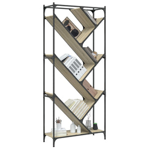 Βιβλιοθήκη Sonoma Δρυς 79x30x180 εκ. Επεξεργ. Ξύλο & Μέταλλο