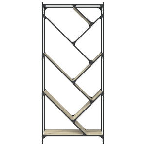 Βιβλιοθήκη Sonoma Δρυς 79x30x180 εκ. Επεξεργ. Ξύλο & Μέταλλο