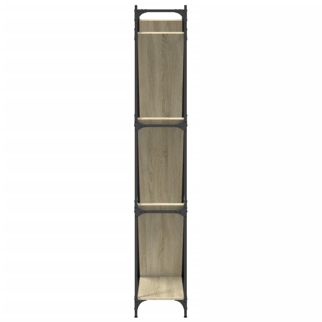 Βιβλιοθήκη Sonoma Δρυς 79x30x180 εκ. Επεξεργ. Ξύλο & Μέταλλο