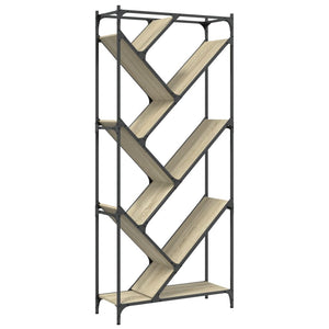 Βιβλιοθήκη Sonoma Δρυς 79x30x180 εκ. Επεξεργ. Ξύλο & Μέταλλο